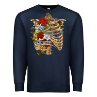 Navy Kinda Emotionless Kinda Emotional Skeleton Premium Sweatshirt - RanaPortraitStore