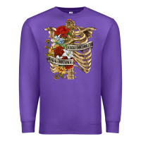 Purple Kinda Emotionless Kinda Emotional Skeleton Premium Sweatshirt - RanaPortraitStore