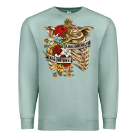 Seafoam Kinda Emotionless Kinda Emotional Skeleton Premium Sweatshirt - RanaPortraitStore
