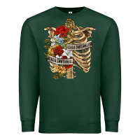 Sports Green Kinda Emotionless Kinda Emotional Skeleton Premium Sweatshirt - RanaPortraitStore