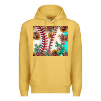Antique Gold baseball leopard turquoise cactus sunflower Premium Hoodie - JahusDesignShop