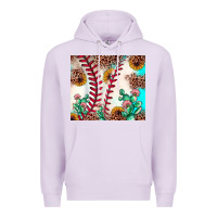 Lilac baseball leopard turquoise cactus sunflower Premium Hoodie - JahusDesignShop