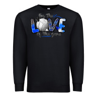 Black for the love of the game volleyball Premium Sweatshirt - Zillion Design Studio