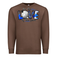 Chestnut for the love of the game volleyball Premium Sweatshirt - Zillion Design Studio