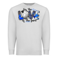 Dove Grey for the love of the game volleyball Premium Sweatshirt - Zillion Design Studio