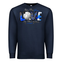 Navy for the love of the game volleyball Premium Sweatshirt - Zillion Design Studio