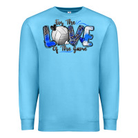 Ocean Blue for the love of the game volleyball Premium Sweatshirt - Zillion Design Studio