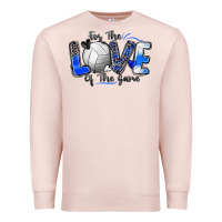 Pale Pink for the love of the game volleyball Premium Sweatshirt - Zillion Design Studio
