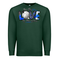 Sports Green for the love of the game volleyball Premium Sweatshirt - Zillion Design Studio