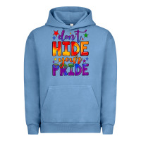 Pigment Pebble Blue don't hide your pride Urban Hoodie - JahusDesignShop