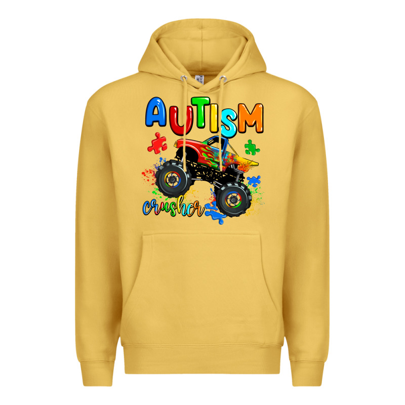 Autism Crusher Premium Hoodie by AdoDesignShop | Teevron