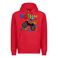 Red autism crusher Premium Hoodie - AdoDesignShop