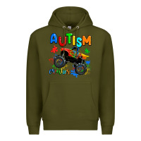 Army Green autism crusher Premium Hoodie - AdoDesignShop