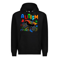 Black autism crusher Premium Hoodie - AdoDesignShop