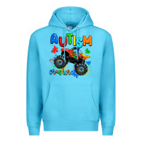 Ocean Blue autism crusher Premium Hoodie - AdoDesignShop