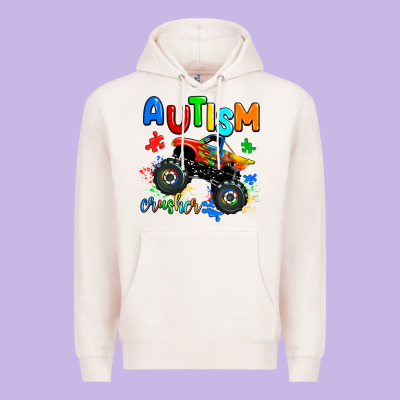 Autism Crusher Premium Hoodie Designed By Adodesignshop