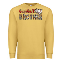 Antique Gold baseball brother with leopard Premium Sweatshirt - texasbilliewilder