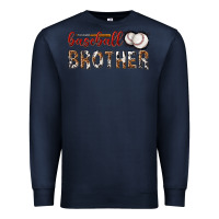 Navy baseball brother with leopard Premium Sweatshirt - texasbilliewilder