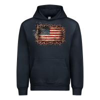 Navy Old Leopard American Flag Frame Urban Hoodie - Bettercallsaul