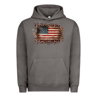 Pigment Tornado Old Leopard American Flag Frame Urban Hoodie - Bettercallsaul