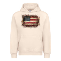 Sandshell Old Leopard American Flag Frame Urban Hoodie - Bettercallsaul