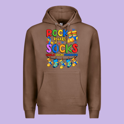 Rock Your  World Down Syndrome Premium Hoodie Designed By Artiststas