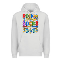 Dove Grey rock your  world down syndrome Premium Hoodie - Artiststas