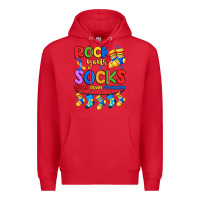 Red rock your  world down syndrome Premium Hoodie - Artiststas