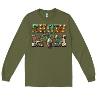 Army Green show mom donkey Long Sleeve Tee - BarkalooDesign