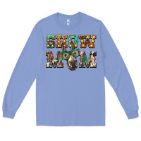 Colony Blue show mom donkey Long Sleeve Tee - BarkalooDesign