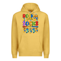 Antique Gold rock your  world down syndrome Premium Hoodie - Artiststas
