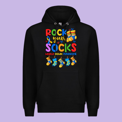 Rock Your  World Down Syndrome Premium Hoodie Designed By Artiststas
