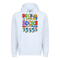 White rock your  world down syndrome Premium Hoodie - Artiststas