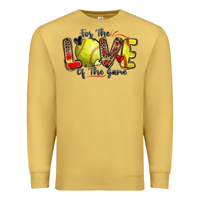 For The Love Of The Game Softball Premium Sweatshirt by Zillion Design Studio | Teevron
