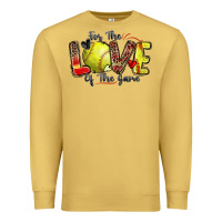 Antique Gold for the love of the game softball Premium Sweatshirt - Zillion Design Studio