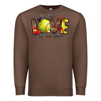 Chestnut for the love of the game softball Premium Sweatshirt - Zillion Design Studio
