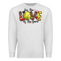 Oatmeal Heather for the love of the game softball Premium Sweatshirt - Zillion Design Studio
