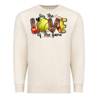 Sandshell for the love of the game softball Premium Sweatshirt - Zillion Design Studio