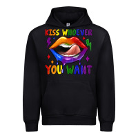 Black kiss whoever you want Urban Hoodie - JahusDesignShop