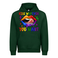 Forest Green kiss whoever you want Urban Hoodie - JahusDesignShop