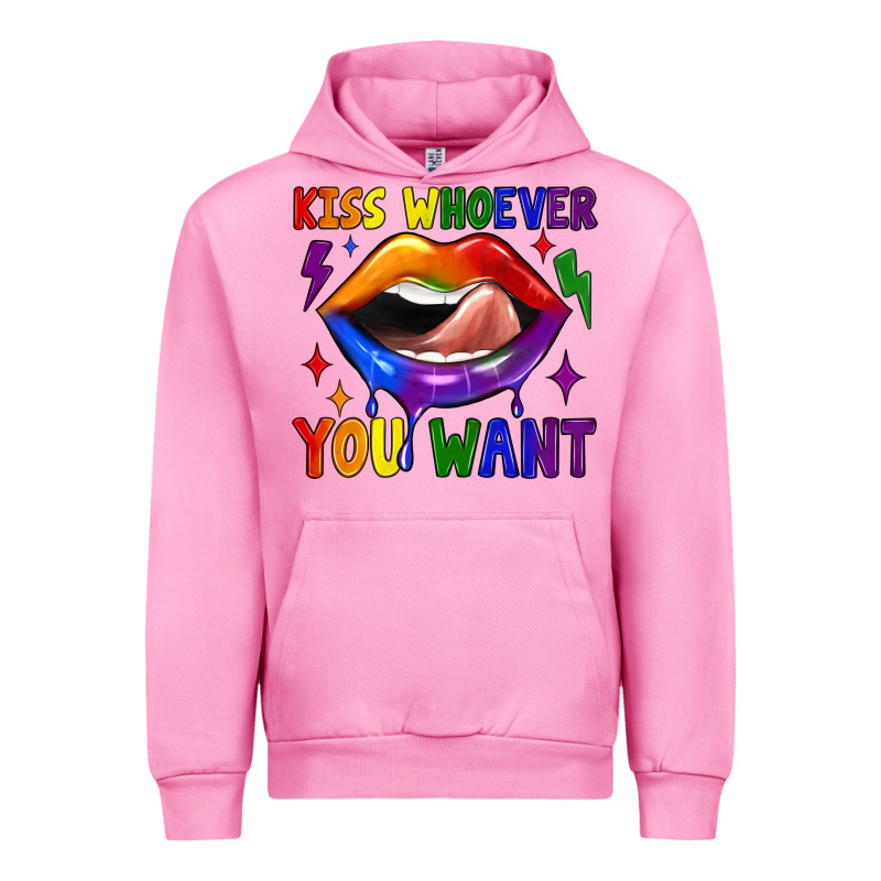 Kiss Whoever You Want Urban Hoodie by JahusDesignShop | Teevron