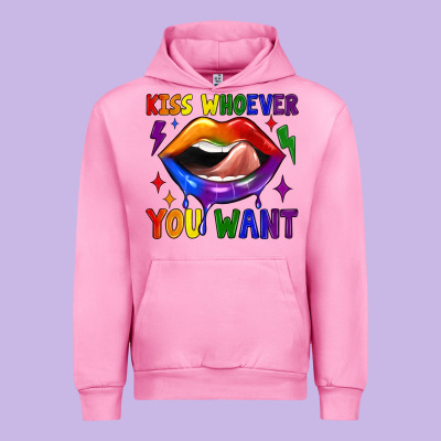 Kiss Whoever You Want Urban Hoodie Designed By Jahusdesignshop
