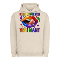 Pigment French Oak kiss whoever you want Urban Hoodie - JahusDesignShop