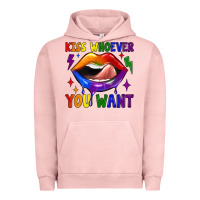 Pigment Salmon kiss whoever you want Urban Hoodie - JahusDesignShop