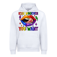White kiss whoever you want Urban Hoodie - JahusDesignShop