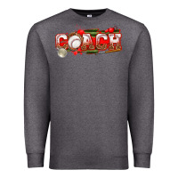 Charcoal Heather baseball coach Premium Sweatshirt - texasbilliewilder