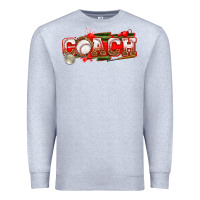Heather Grey baseball coach Premium Sweatshirt - texasbilliewilder