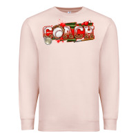 Pale Pink baseball coach Premium Sweatshirt - texasbilliewilder
