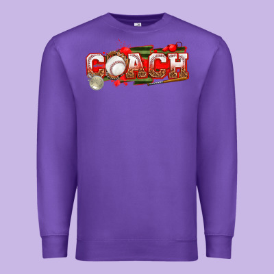 Premium Sweatshirt baseball coach