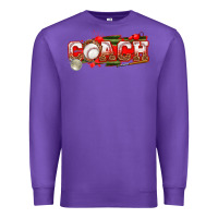 Purple baseball coach Premium Sweatshirt - texasbilliewilder